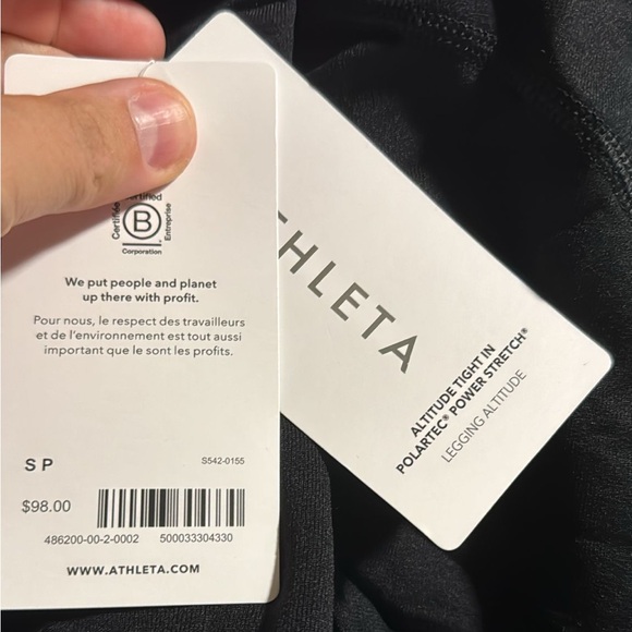 Athleta Altitude Tight in Polartec Power Stretch // Black - Picture 13 of 16